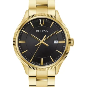 Men's Gold-Tone Stainless Steel Bracelet Watch 42mm