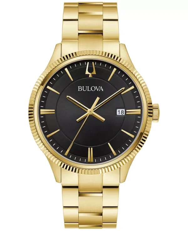 Men's Gold-Tone Stainless Steel Bracelet Watch 42mm